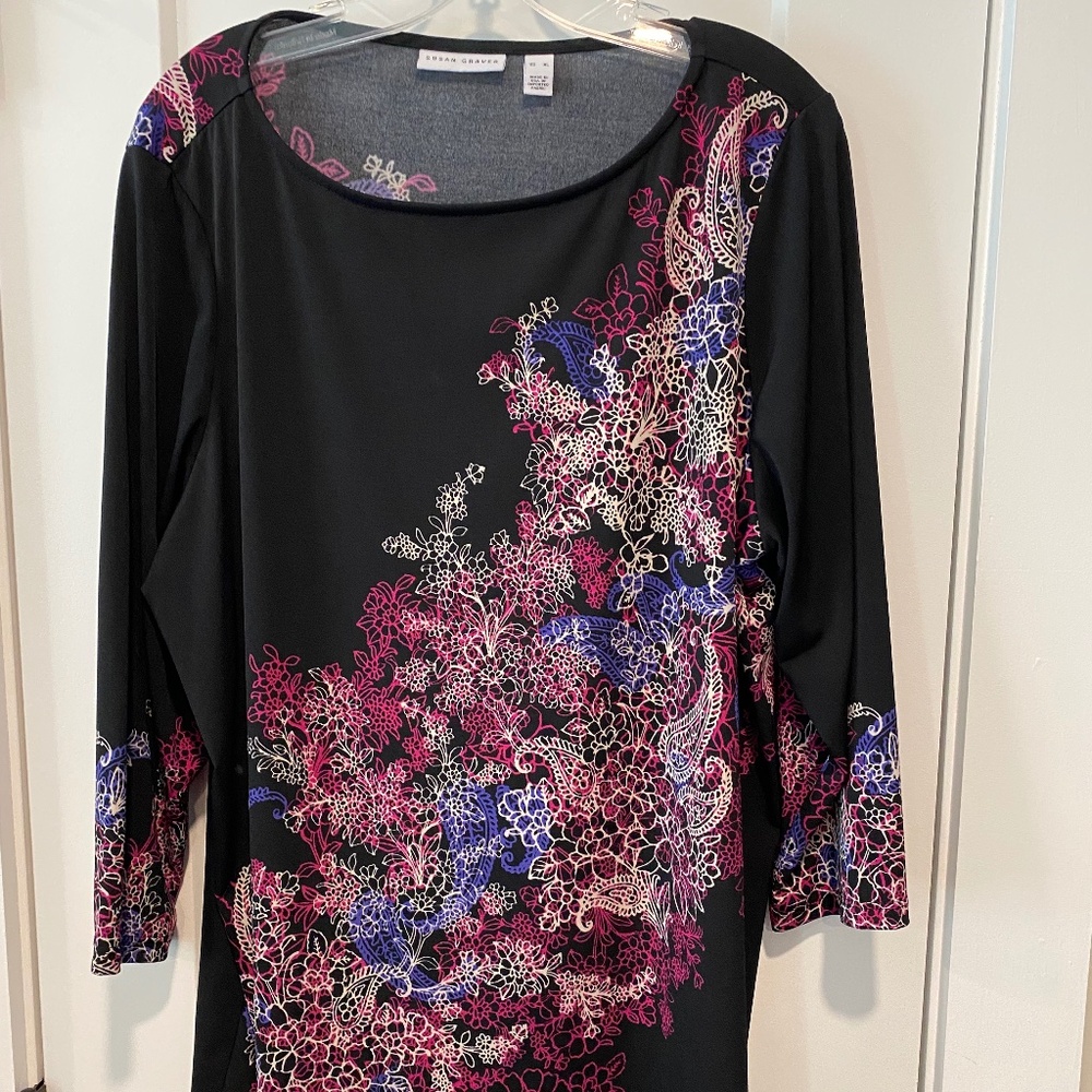 Susan Graver Paisley Tunic Size XL